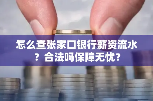 怎么查张家口银行薪资流水？合法吗保障无忧？