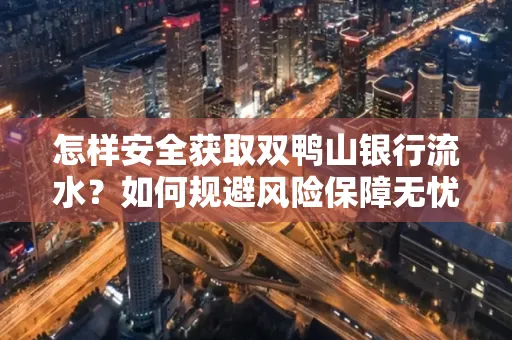 怎样安全获取双鸭山银行流水？如何规避风险保障无忧？