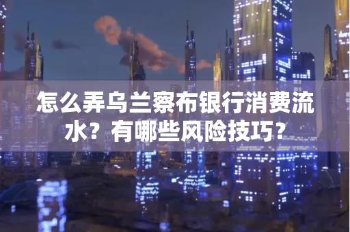 怎么弄乌兰察布银行消费流水？有哪些风险技巧？